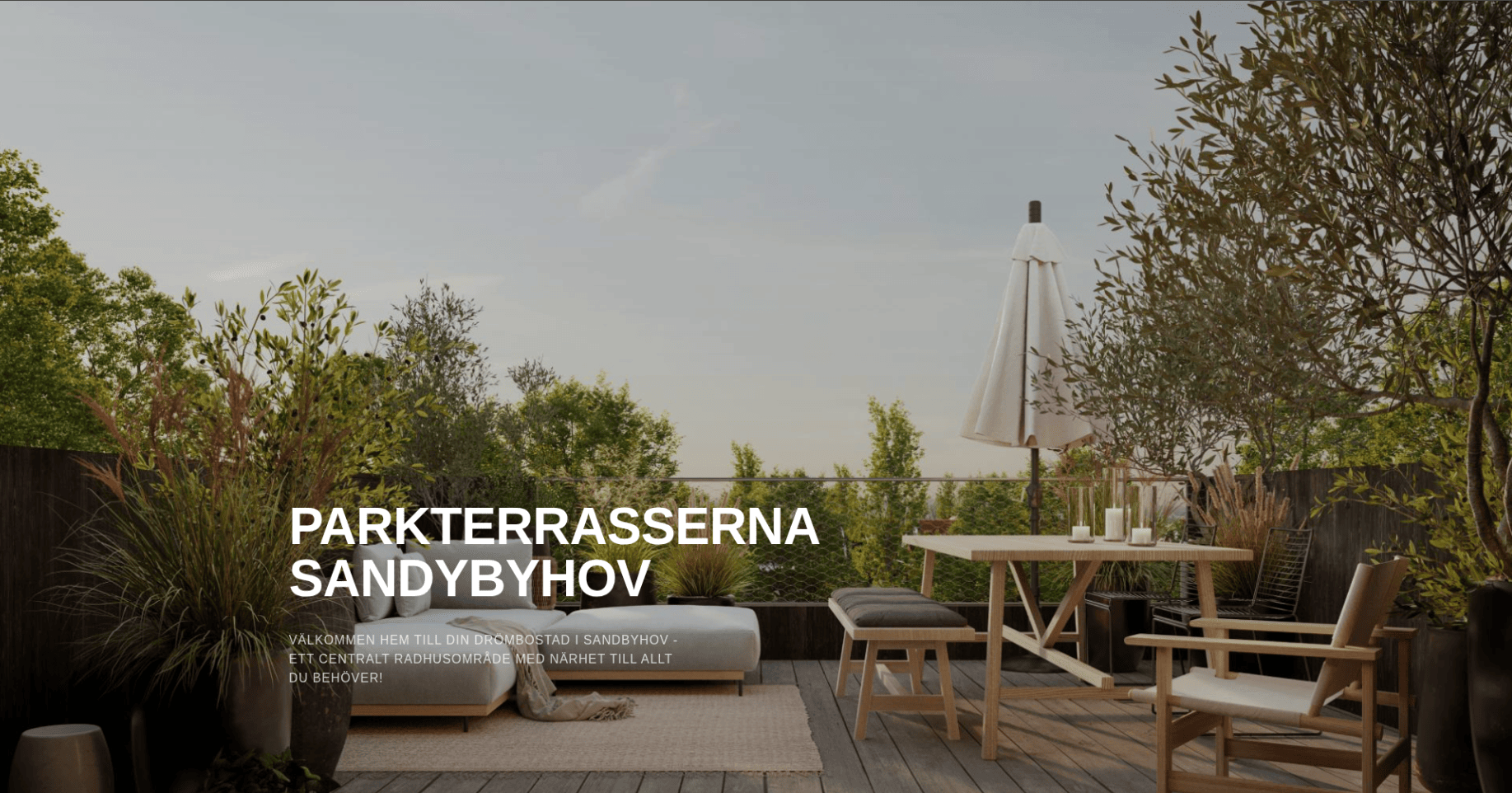 Parkterrasserna - tabell över fastighetsobjekt
