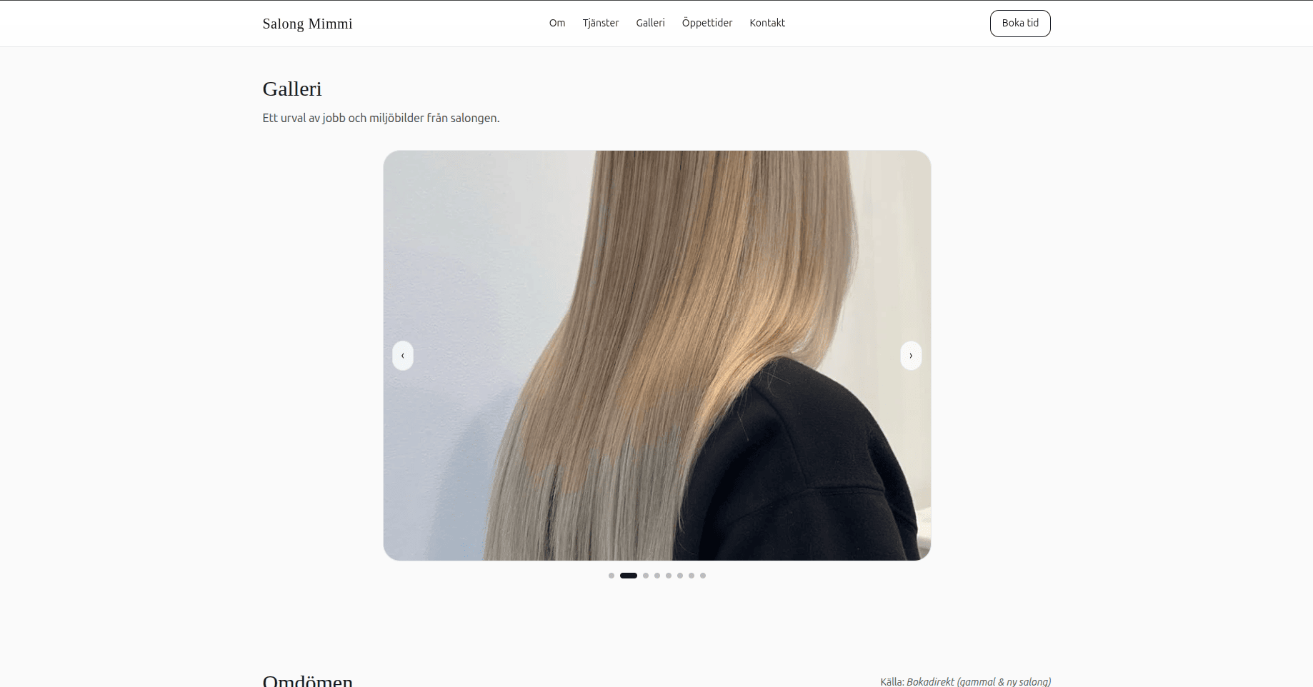 Salon Mimmi - Gallery of salon work