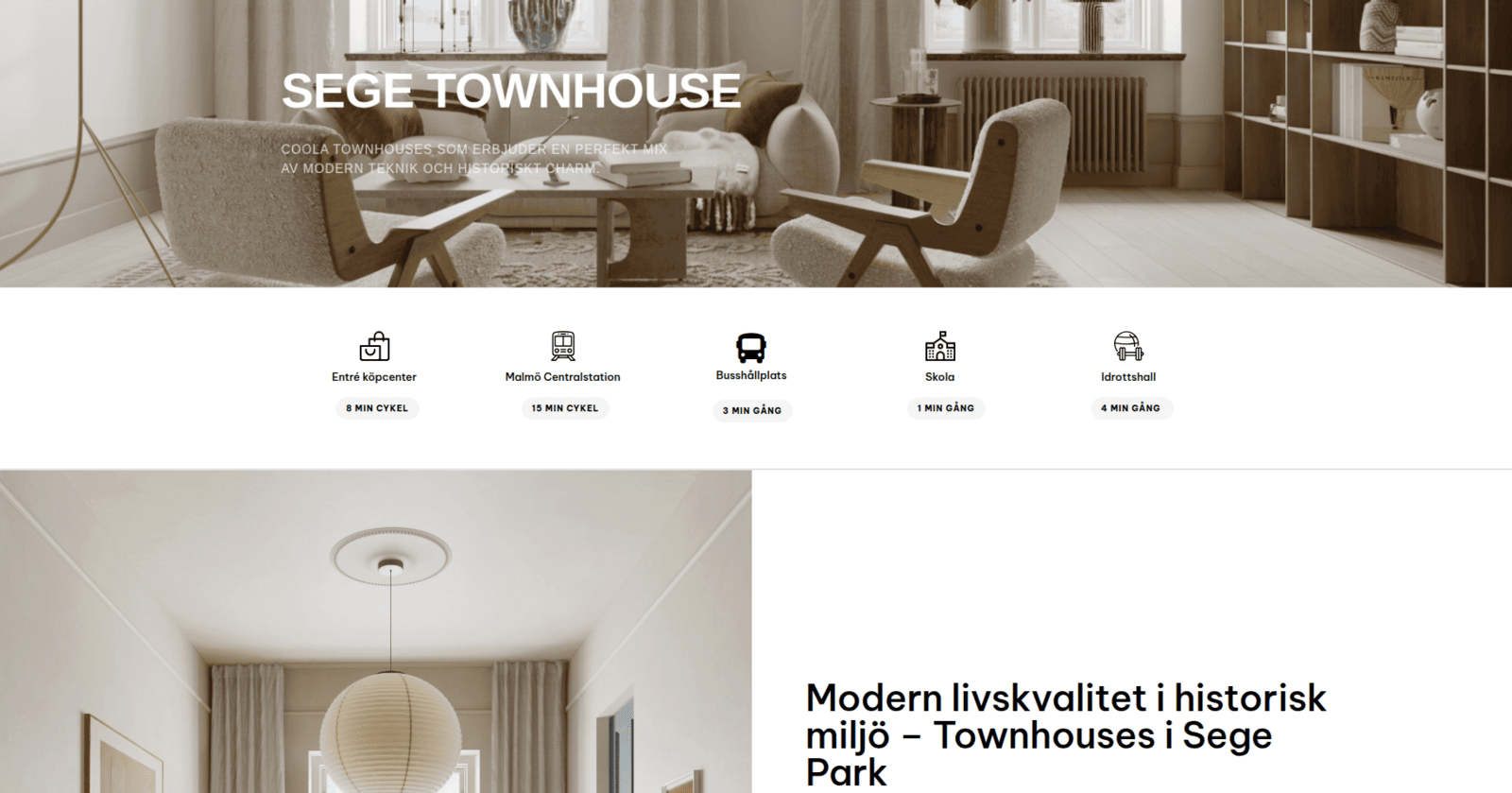 Segetownhouse - Homepage and brand styling