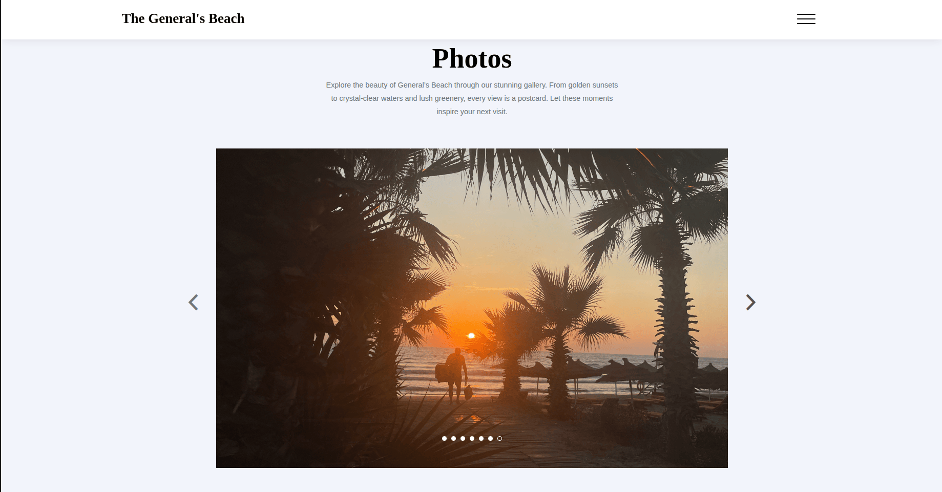 The General's Beach - Photo Gallery