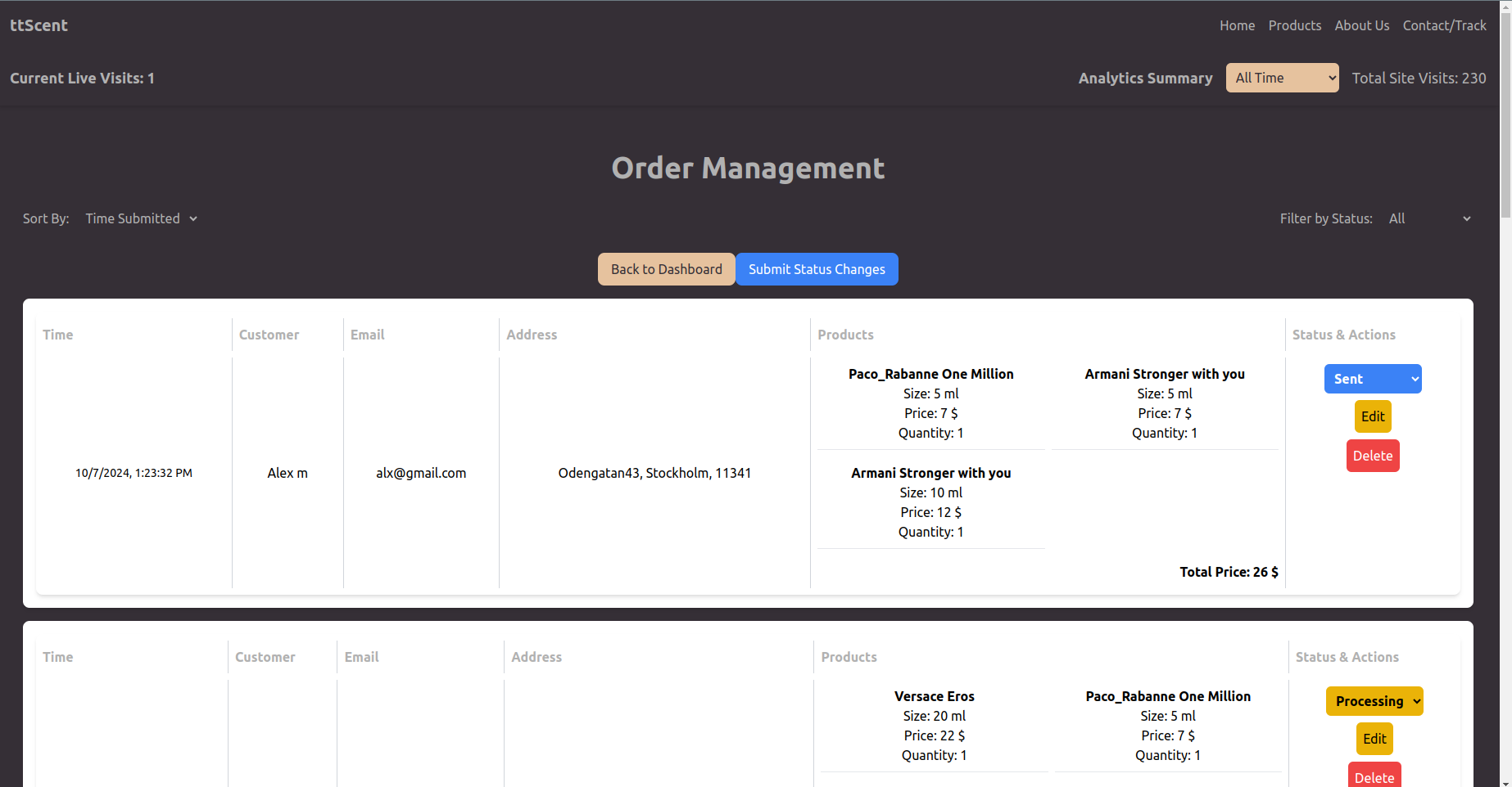 ttScent - Product Interest Tracking